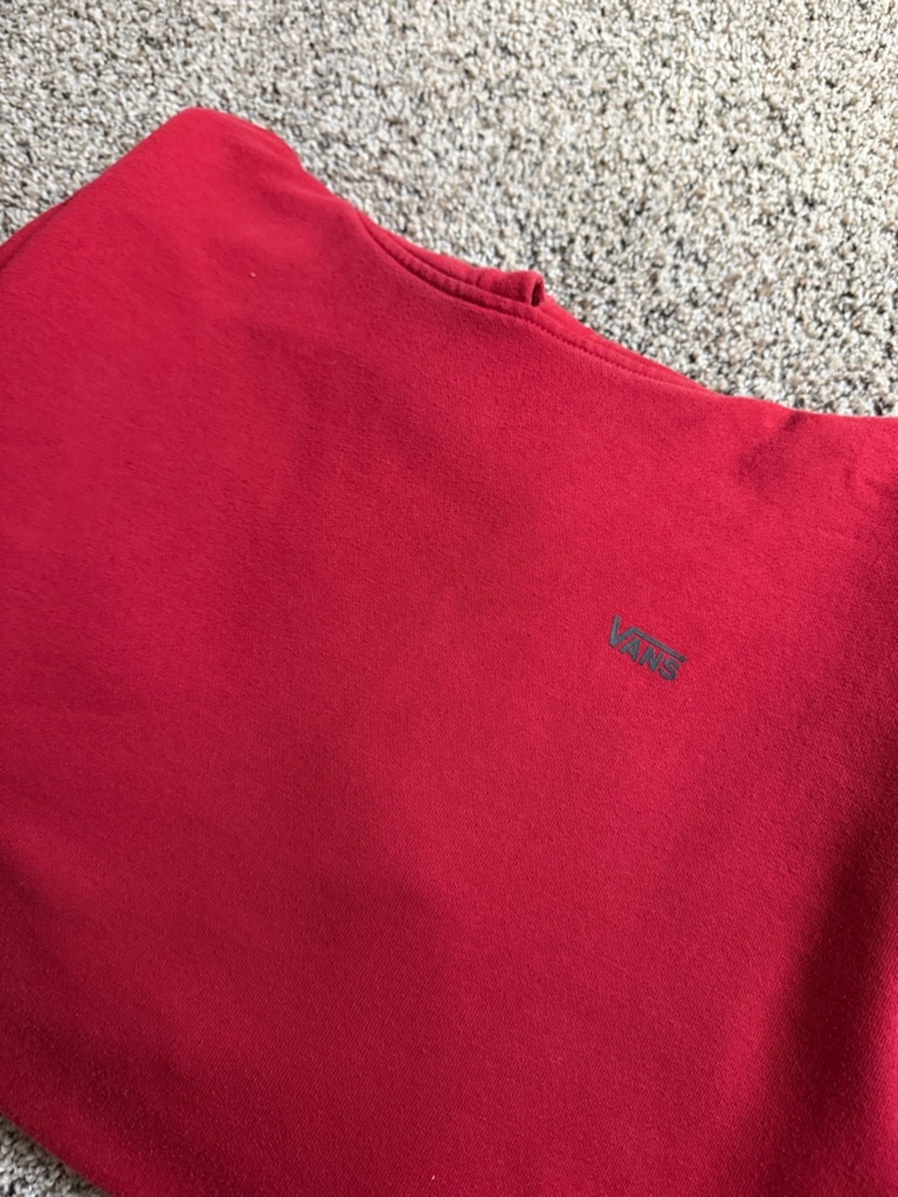 Vans Red Pullover with Small Logo